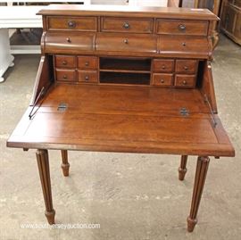 Contemporary Mahogany Inlaid Slant Front Desk
Located Inside – Auction Estimate $100-$300
