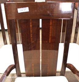7 Piece Contemporary Modern Design Italian Lacquer Dining Room Table with 6 Chairs Table has 2 Leaves
Located Inside – Auction Estimate $400-$800