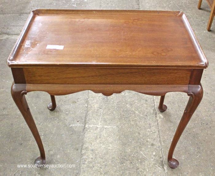 SOLID Mahogany Queen Anne Tea Table by “Biggs Furniture”
Located Inside – Auction Estimate $100-$200
