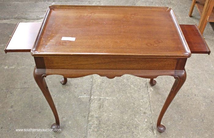 SOLID Mahogany Queen Anne Tea Table by “Biggs Furniture”
Located Inside – Auction Estimate $100-$200