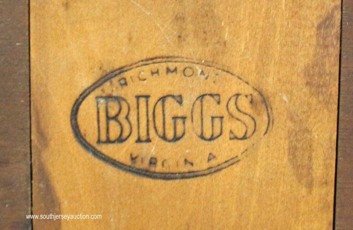 SOLID Mahogany Queen Anne Tea Table by “Biggs Furniture”
Located Inside – Auction Estimate $100-$200