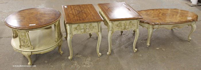 Selection of Country French Style Burl Walnut Tops Tables by “Weiman Furniture”
Located Inside – Auction Estimate $100-$300