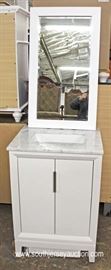 NEW Bathroom Vanity with Marble Top 24” Vanity and Mirror
Located Inside – Auction Estimate $100-$300