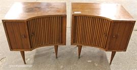 PAIR of Mid Century Modern Danish Walnut Tambour Front Night Stands
Located Inside – Auction Estimate $200-$400