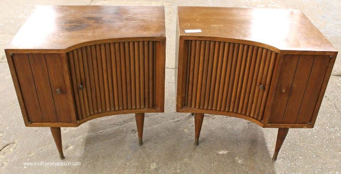PAIR of Mid Century Modern Danish Walnut Tambour Front Night Stands
Located Inside – Auction Estimate $200-$400