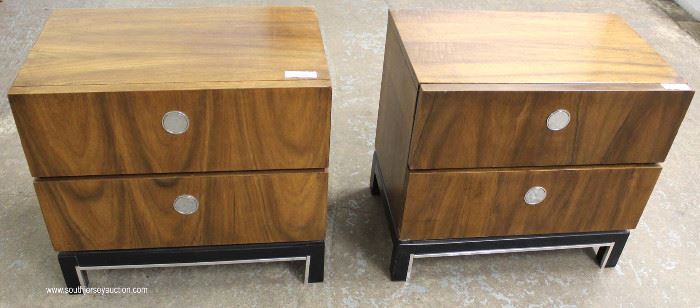 Mid Century Modern Burl Walnut 6 Piece Bedroom Set with Full Size Headboard and
Low Chest has Fitted Interior
Located Inside – Auction Estimate $400-$800