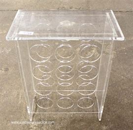 Mid Century Lucite Wine Rack
Located Inside – Auction Estimate $100-$200