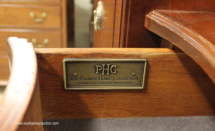 Mahogany Step Down Buffet with Brass Gallery by “Palmer House Collection by Lexington Furniture”
Located Inside – Auction Estimate $300-$600