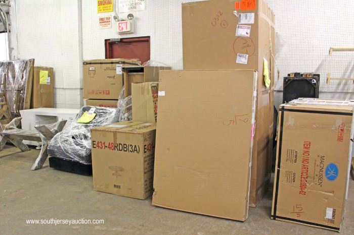 LARGE Selection of New Furniture including Bathroom Vanity’s, Sectional Sofa’s, Kitchen Sets, Bookcases, and much much more all to be unwrapped, assembled and photo