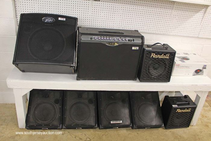 Large Selection of Speakers and Amps including Celestion CR Series, Randall, Line 6 and Peavey
Located Inside – Auction Estimate $50-$200