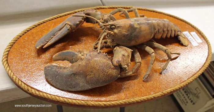 VINTAGE Stuffed Lobster on Platter Decorative Wall Sconce
Located Inside – Auction Estimate $100-$200