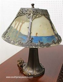 zaIMG 3563 auction Selection of Lead Glass, Panel and Reverse Painted Table Lamps
Located Inside – Auction Estimate $50-$400 Each
