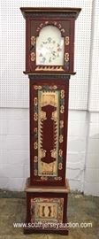 Paint Decorated Tall Case Clock in the Manner of Aztec by “Eddy West”
Located Inside – Auction Estimate $200-$400