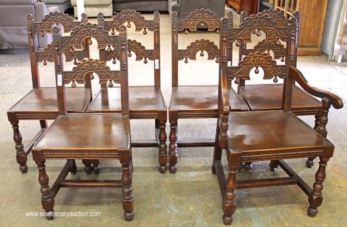 ‘Set of 6’ SOLID Oak Depression Carved Dining Room Chairs by “Sligh Furniture”
Located Inside – Auction Estimate $300-$600