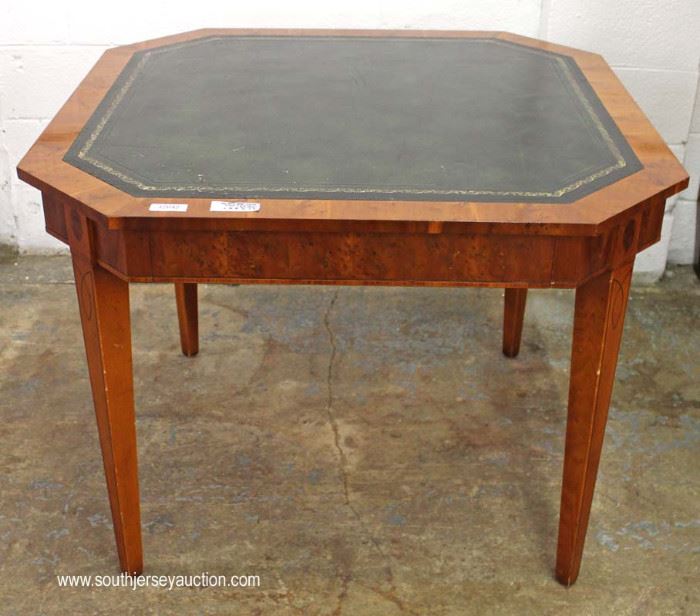 Burl Mahogany Green Leather Top One Drawer Game Table
Located Inside – Auction Estimate $100-$300