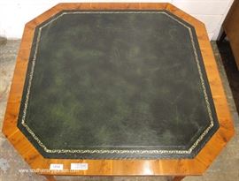 Burl Mahogany Green Leather Top One Drawer Game Table
Located Inside – Auction Estimate $100-$300