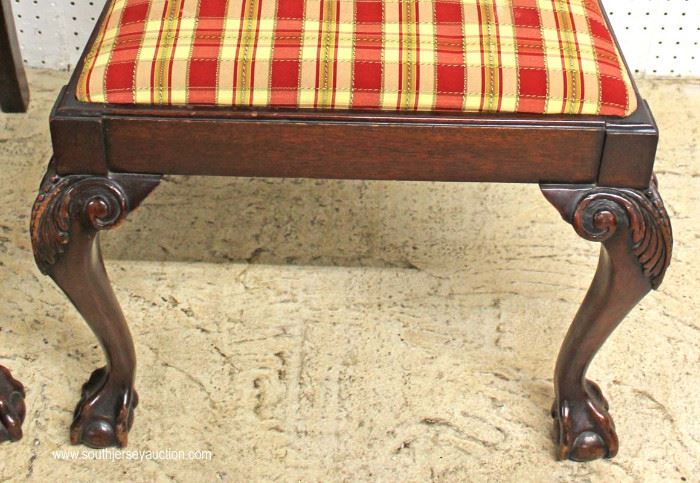 ‘Set of 6’ SOLID Mahogany Chippendale Style Ball and Claw Dining Room Chairs
Located Inside – Auction Estimate $300-$600