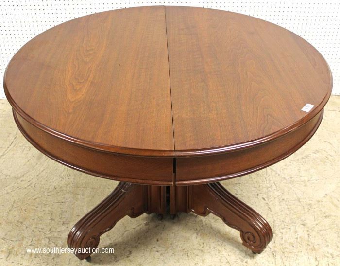 ANTIQUE 48” Walnut Victorian Breakfast Table with 1 Leaf
Located Inside – Auction Estimate $200-$400