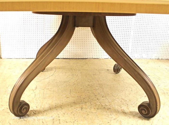 7 Piece Theodore Alexander 72” Round Decorator Table with 6 Upholstered Dining Room Chairs with Original Tags Attributed to Habersham Furniture ($8000 new)
Located Inside – Auction Estimate $500-$1000