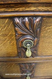 ANTIQUE Oak Buffet with Carved Cherub Back Splash
Located Inside – Auction Estimate $400-$800
