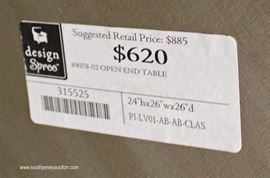 Slate Grey Decorator Open End Table wit Original Tag
Located Inside – Auction Estimate $100-$200