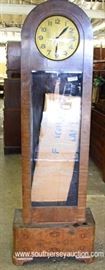 ANTIQUE German Burl Walnut Dome Top Grandfather Clock with Weights and Pendulum
Located Inside – Auction Estimate $200-$400