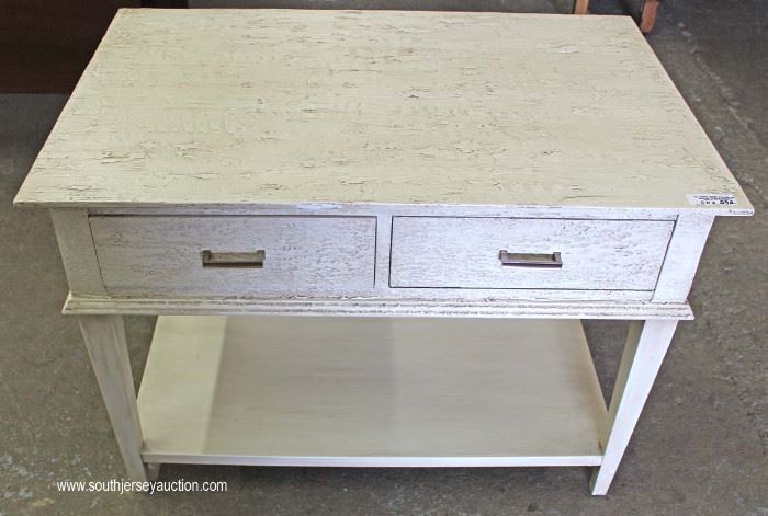 Toasted Almond Egg 2 Drawer Decorator Console Table with Original Tags
Located Inside – Auction Estimate $100-$300