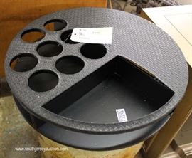 QUALITY Wine Lazy Susan Spinning BAR in Immitation Leather with Original Tags
Located Inside – Auction Estimate $50-$100