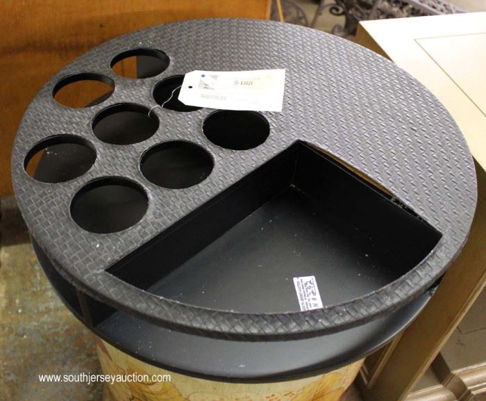 QUALITY Wine Lazy Susan Spinning BAR in Immitation Leather with Original Tags
Located Inside – Auction Estimate $50-$100