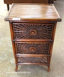 Mahogany 2 Drawer Faux Bamboo Style Night Stand
Located Inside – Auction Estimate $100-$300
