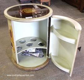 Circular Paint Decorated Mirror Top BAR
Located Inside – Auction Estimate $100-$200