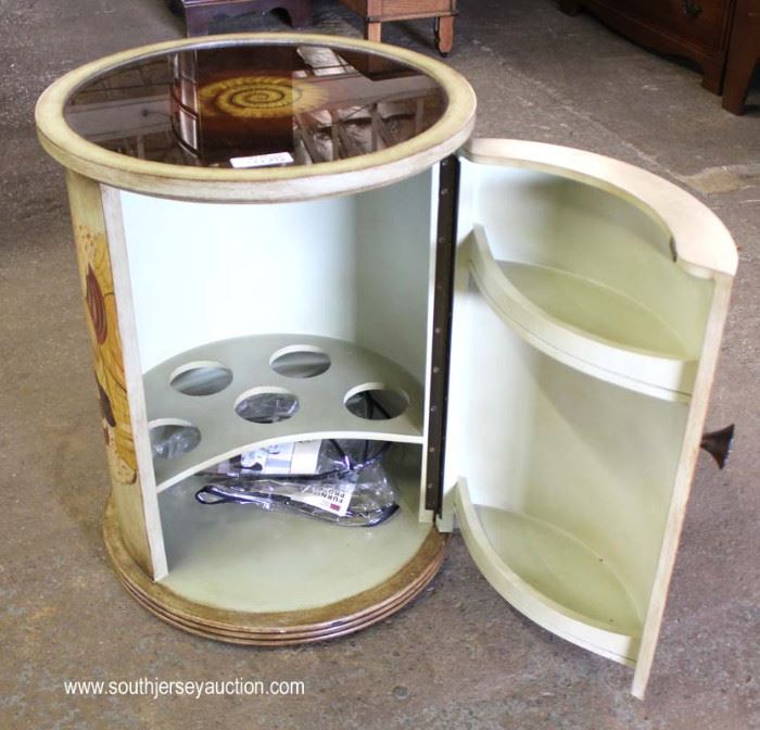Circular Paint Decorated Mirror Top BAR
Located Inside – Auction Estimate $100-$200