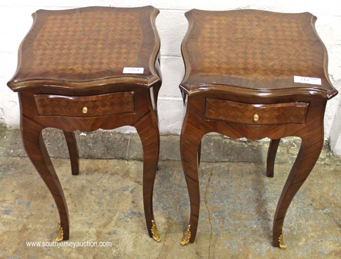 PAIR of 1 Drawer French Style Inlaid Lamp Tables
Located Inside – Auction Estimate $100-$200