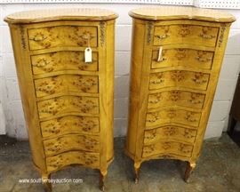 PAIR of Burl Maple Convex Front Lingerie Chest
Located Inside – Auction Estimate $300-$600
