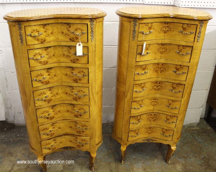 PAIR of Burl Maple Convex Front Lingerie Chest
Located Inside – Auction Estimate $300-$600