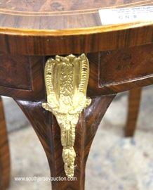 PAIR of Oval French Style One Drawer Stands with Applied Bronze
Located Inside – Auction Estimate $100-$300