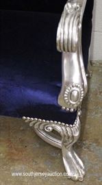 PAIR of Chrome Style Finish Fancy Throne Chairs
Located Inside – Auction Estimate $300-$600