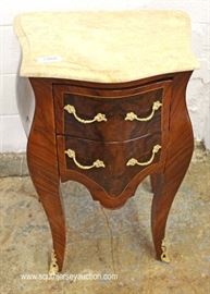 PAIR of French Style Marble Top 2 Drawer Commodes
Located Inside – Auction Estimate $200-$400