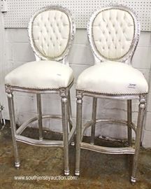 Selection of PAIRS of Chrome Style Finish High Back Bar Island Stools
Located Inside – Auction Estimate $200-$400