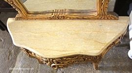 One of Several French Style Marble Top Console with Mirror
Located Inside – Auction Estimate $200-$400