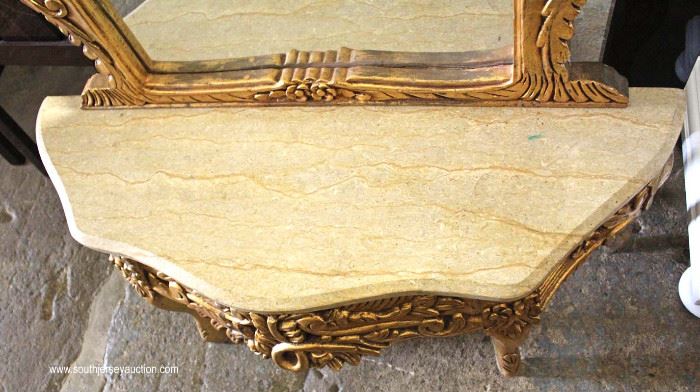 One of Several French Style Marble Top Console with Mirror
Located Inside – Auction Estimate $200-$400
