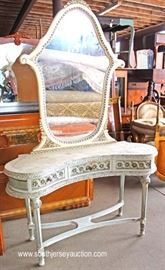 VINTAGE PAINT Decorated Kidney Shape French Style Vanity
Located Inside – Auction Estimate $200-$400