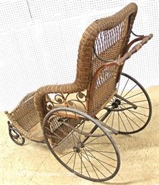 ANTIQUE Wicker Wheel Chair attributed to Heywood Wakefield
Located Inside – Auction Estimate $200-$400
