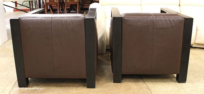 PAIR of Mahogany Frame and Leather Modern Design Club Chairs
Located Inside – Auction Estimate $200-$400