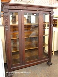 ANTIQUE Oak Carved Mirrored Back China Cabinet
Located Inside – Auction Estimate $200-$400