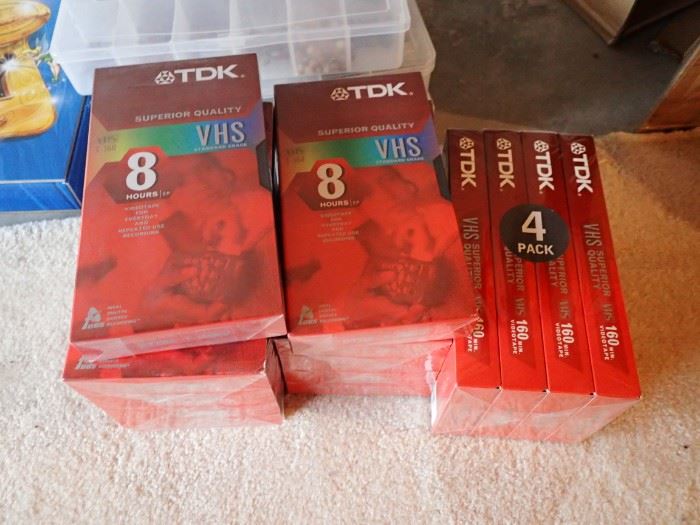 TDK VHS TAPES NEW