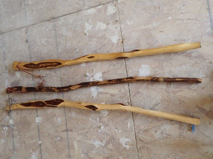 CARVED WALKING CANES