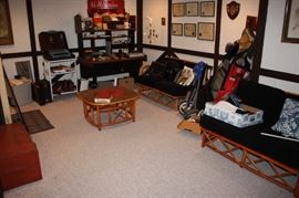 Nice rattan furniture, office desk