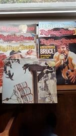 Collection of Rolling Stone magazines 