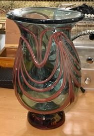 SIGNED ART GLASS VASE